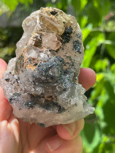 Rutilated Quartz with Hematite